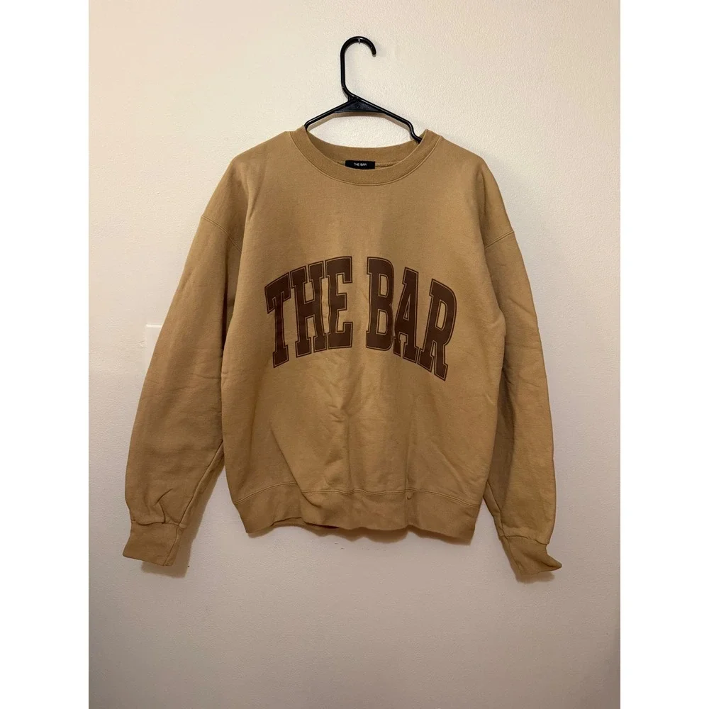 The Bar Varsity Sweatshirt Chocolate Chip Size M